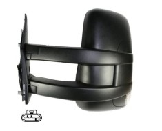 Oglinda usa exterioara Iveco Daily, 05.2006-07.2014, partea Stanga, ajustabil manual; lungime; sticla convexa; geam cromat; cu Lucas, Aftermarket