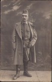 P744 Soldat austro-ungar, 1915, fotografie expediată la Deta, județul Timiș, Primul Război Mondial
