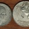 Italia - set de colectie monede rarute - 5 lire 1948 + 10 lire 1949 Pegasus - absolut superbe !