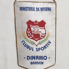 MINISTERUL de INTERNE - Fanion de colectie Clubul Sportiv DINAMO Brasov - Fotbal