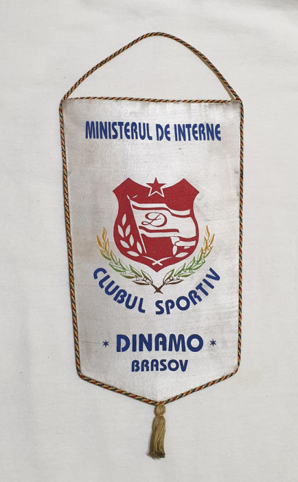 MINISTERUL de INTERNE - Fanion de colectie Clubul Sportiv DINAMO Brasov - Fotbal