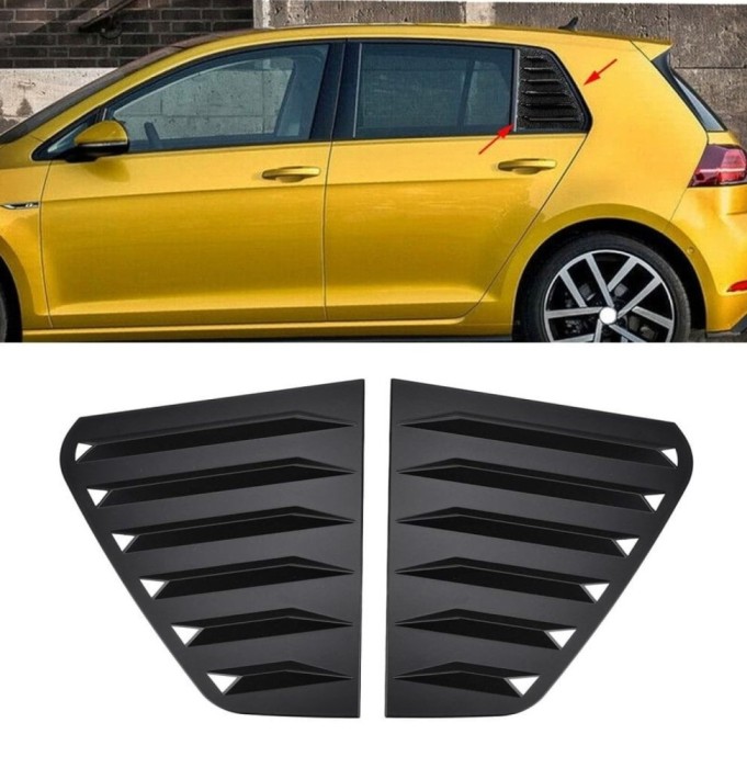 Set 2 ornamente protectie geam spate compatibile VW Golf 7 / MK7 Hatchback 2012-2019 Cod: 34131