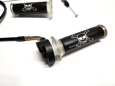 Mansoane + Suport Cablu Acceleratie Scuter Chinezesc Gy6 4T 49cc 50cc 80cc 125cc 150cc foto