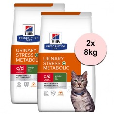 Hill&amp;amp;#039;s Prescription Diet c/d Stress + Metabolic Sistem urinar pentru pisici 2 x 8 kg foto