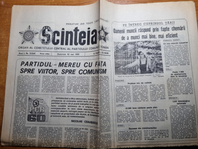 scanteia 10 mai 1981-60 de ani de la faurierea partidului comunist roman foto