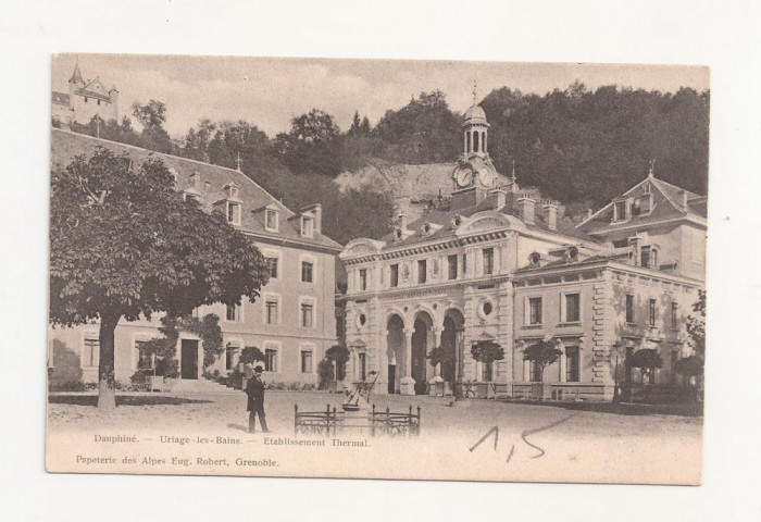 FV5-Carte Postala- FRANTA- Dauphine, Etablissement Thermal, necirculata 1900-20