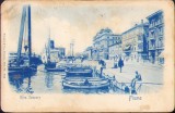 CP533N Riva Szapary Fiume postcard circulated Szamos&uacute;jv&aacute;r/Gherla