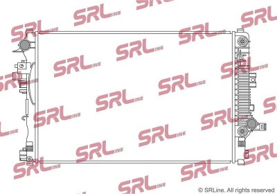 Radiator Opel Insignia, motor: 1.5 Turbo D, 1.6 T, 2.0 Cdti, 2.0 Turbo D, cu locas senzor, 660x438x26, SRLine, Aluminiu/ Plastic brazat, 39179356; foto