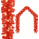 Ghirlandă de Crăciun cu lumini LED, roșu, 10 m