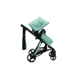 Cumpara ieftin Carucior copii 2 in 1 Cangaroo X Point Verde, landou transformabil, modul sport, accesorii incluse: husa, geanta mamici, saltea