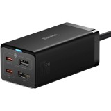 INCARCATOR RETEA Baseus GaN5 Pro Powerstrip, QC 67W, 2xUSB Type-C Output 5V/3A,1xUSB,1xHDMI,include cablu USB Type-C la USB Type-C 100W,1m,negru&quot;CCGP1