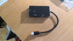 Adaptor DP to HDMI DVI-VGA pt. Apple MacBook AirPro #60346 foto