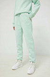 Juicy Couture pantaloni de trening femei, culoarea verde, cu imprimeu