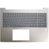Carcasa superioara cu tastatura palmrest Laptop, HP, ProBook 4 G1i 16, iluminata, argintie, layout US