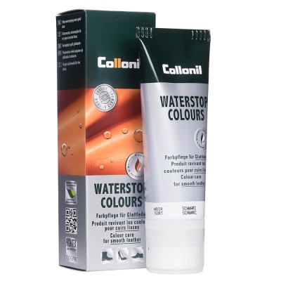 Crema de pantofi cu ulei de migdale Collonil Waterstop Colours, 75 ml, negru foto