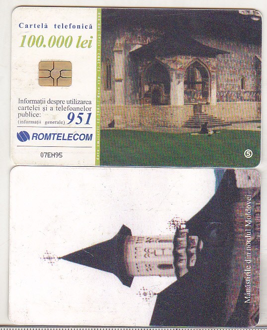 bnk card Cartela telefonica - 2001 100000 lei Manastiri 5