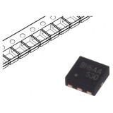 Tranzistor P-MOSFET unipolar 30V 6,8A 2,4W MicroFET