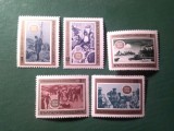 Serie Bulgaria 1968 - Pictura - 90 Ani Bataliile cu turcii , 5 valori
