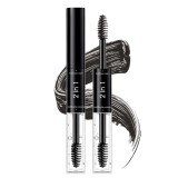 Gel de tuns și fixare a spr&acirc;ncenelor 2 &icirc;n 1 cu două capete, impermeabil, uscare rapidă &ndash; Negru 03#