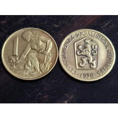 Cehoslovacia 1970 - 1 koruna, circulata