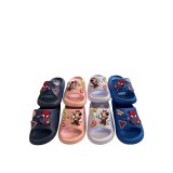Papuci copii din spuma, anti-alunecare, Spiderman/Minnie