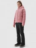 Geacă de schi din puf membrana 5000 pentru femei - roz pudrat, 4F Sportswear