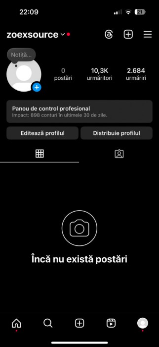 Vand Cont Instagram 10K