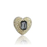 Brosa inima cu cristale