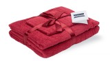 Set prosoape bumbac Somnart, 600gsm, de fata 50x90 cm + de corp 70x140 + de maini 30x50 cm - bordeaux Relax KipRoom