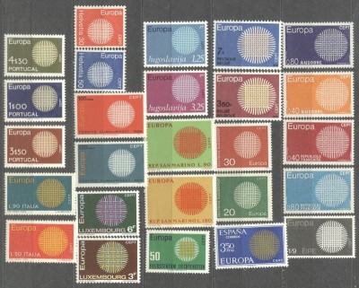 Lot 1970 Europa CEPT 26 values MNH AC.815 foto