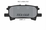 Set placute frana TEXTAR 2396701