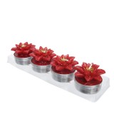 Cumpara ieftin Lumanari decorative - Tealight Poinsettia | Kaemingk