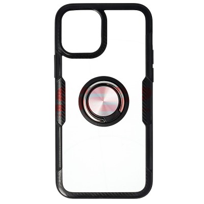 Toc TPU+PC Carbon Ring Case Apple iPhone 12 Black foto