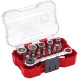 Einhell XS-CASE - Set capete de insurubare si chei tubulare mixte 21 bucati