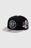 Mitchell&amp;Ness sapca Chicago Bulls culoarea negru, cu imprimeu