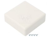 Carcasă universală ABS albă 71x71x27mm