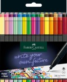 Set Liner Faber-castell, v&acirc;rf 0.4mm, 30 buc/set, Faber Castell
