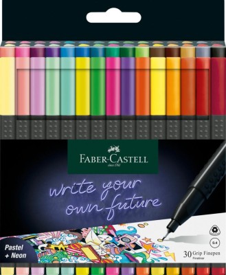 Set Liner Faber-castell, v&amp;acirc;rf 0.4mm, 30 buc/set foto