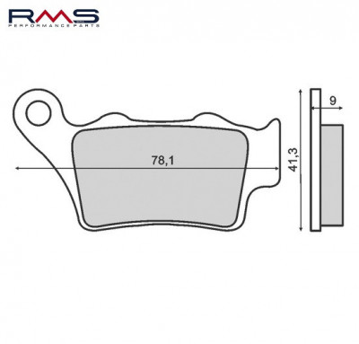 Set placute frana - Aprilia Pegaso 650 - BMW C1 - F650 - G650 - Gas Gas EC - Honda CB 500- Husqvarna TE - SM - WR - KTM EXC - LC foto