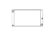 Radiator racire BMW Seria 5 E60/E61, 08.2004-09.2005, 535d, motor 3.0 d, 200 kw, diesel, cutie automata, cu/fara AC, 606x367x26 mm, aluminiu brazat