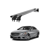 Set bare transversale aluminiu cu prindere in puncte fixe compatibile Mercedes CLA C117 2013-2019 negre sau argintii Cod: 120101 Kit 204