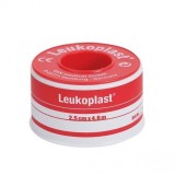 Leukoplast BSNmedical - Bandaj adeziv textil, 2,5cm x 4,6m, culoare piele, aderență puternică, poros
