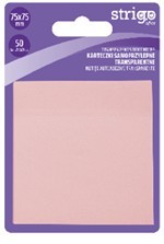 Notite Adezive Strigo 75A 75 mm, Roz Pastel, 50 File