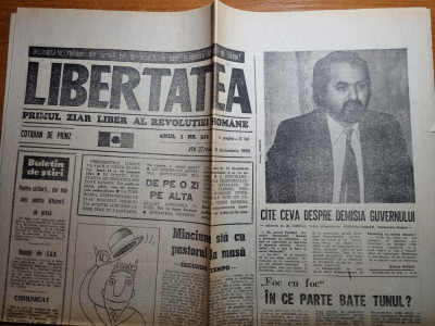 Libertatea 27-28 decembrie 1990-vizita regelui mihai in romania foto