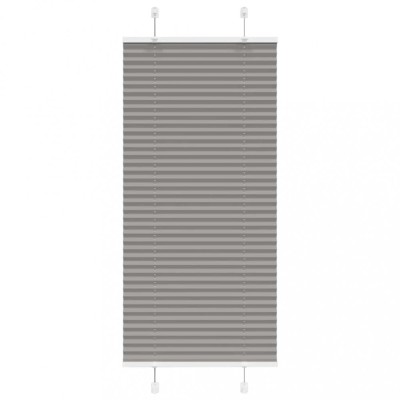Jaluzea plisată Antracit 60x150 cm Lățime țesătură 59,4 cm foto