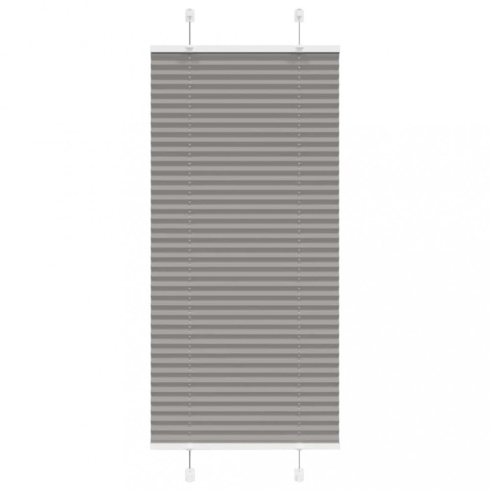 Jaluzea plisată Antracit 60x150 cm Lățime țesătură 59,4 cm