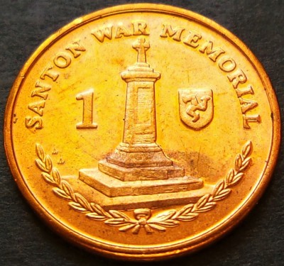 Moneda exotica 1 PENNY - ISLE OF MAN, anul 2016 * cod 2203 = A.UNC foto