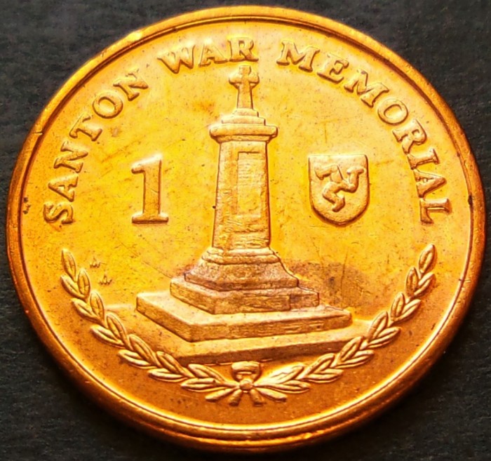 Moneda exotica 1 PENNY - ISLE OF MAN, anul 2016 * cod 2203 = A.UNC