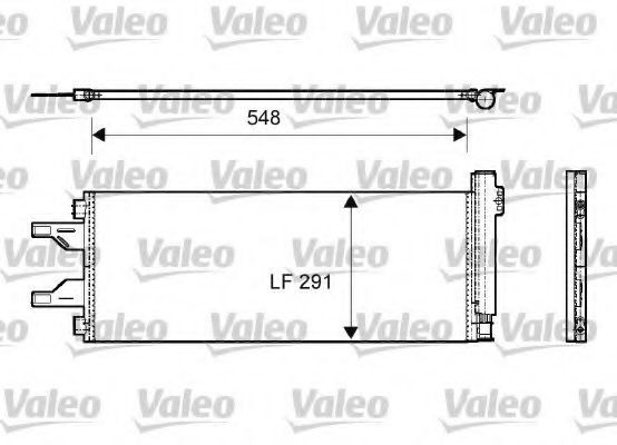 Condensator / Radiator aer conditionat PEUGEOT BOXER bus (2006 - 2016) VALEO 814069