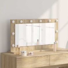 vidaXL Oglindă de toaletă cu oglindă Stejar Sonoma 80 x 45 x 18 cm 868319